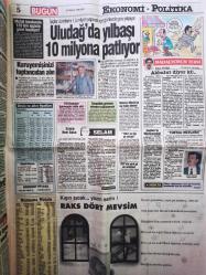 Bugün Gazetesi - 25 Aralık 1990 - Vehbi Koç - Ruhat Biliktan - İsmet İnönü - Aydan Şener - Tolga Savacı - Ali Poyrazoğlu - Ayşen Gruda - Leyla Dolgun -