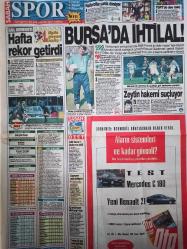 Sabah Spor Gazetesi- 23 Kasım 1993- Hıncal Uluç- Wingaert- Hollmann- Wagenhaus- Murat Gülez- Nevzat Güzelırmak- Holger Osieck- Necdet Menzir- Galatasaray- Fenerbahçe