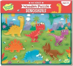 Antika - Peaceable Kingdom My First Wooden Puzzle with Large Colorful Wooden Pieces, Two Educational Activities in One for Active Toddlers, Dinosaurs, Ages 2 and Up - kitantik - kitaLog