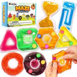 Antika - Sensory Water Beads Toys for Kids - 8 Pack Maze Sensory Toys for Toddler, Gel Filled Learning Toys Sensory Toys for Autism/Anxiety Relief, Ideal Materials for Preschool Learning Activities - kitantik - kitaLog