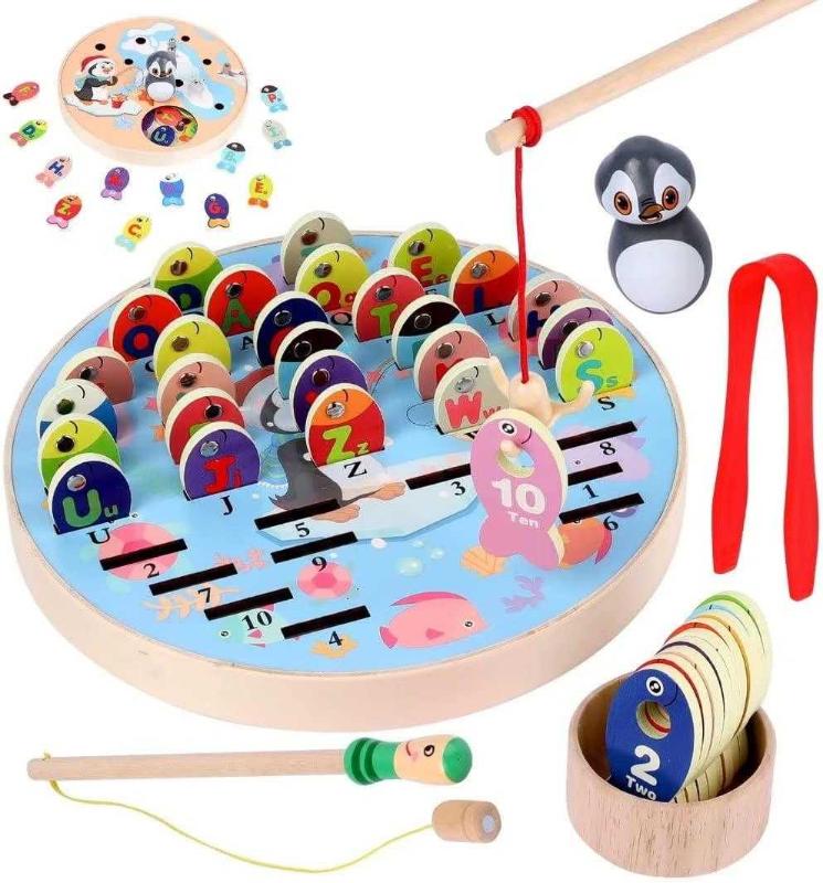Antika - WODI Fishing Game Wooden Magnetic Toy for Preschool Educational,  Alphabet Fish Sorting Puzzle, Fine Motor Skill Counting Games,Montessori  Letters Cognition Gift for Kid Over 3 Years Old - kitantik - kitaLog