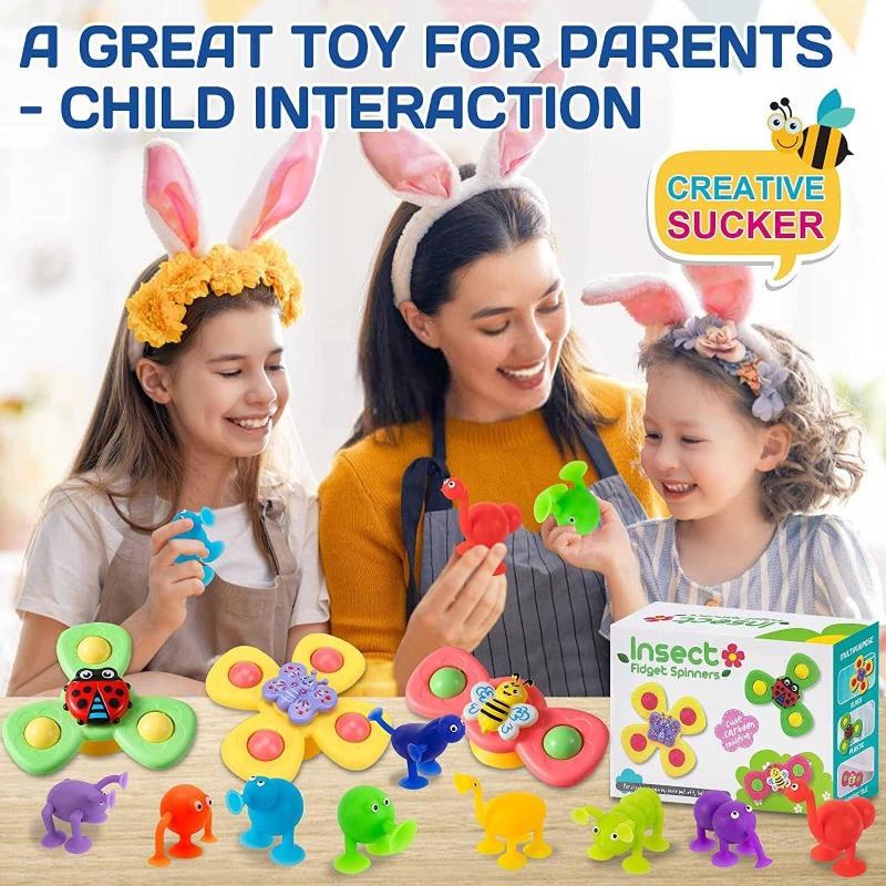 Suction Toys Silicone Sucker Toys Baby Bath Toys Sensory - Temu