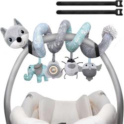 Antika - MONSTIME Car Seat Toys Newborn Toys, Stroller Toys Baby Toys 0-3 Months Infant Toys, Baby Toys for Carseat Stroller Crib, Baby Toys for 0 3 6 9 12 Babies Boys Girls Enfants (Gray) - kitantik - kitaLog