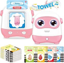 Antika - Toddler Toys for 2-5 Year Old Boys Girls, Learning Toys Talking Flash Cards with 110 Cards 220 Sight Words, Preschool Educational Toys Games with Sound Effect Kids Birthday Gifts (Pink) - kitantik - kitaLog
