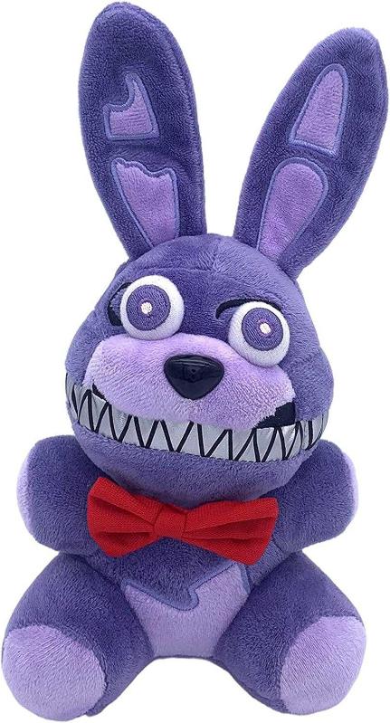 18 Cm FNAF Purple Plush Nightmare Bonnie Brinquedos De Pelúcia Cinco Noites  No Fredy Peluche