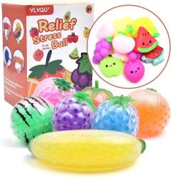 Antika - Fruit Squishy Balls Fruit Water Bead Filled Squeeze Stress Balls Fruit Sensory Stress Mini Ball Toy - Promote Stress Relief, Calm Focus - Kids and Adults(7 Fruits Stress Ball +12 Random Fruits Mochi) - kitantik - kitaLog