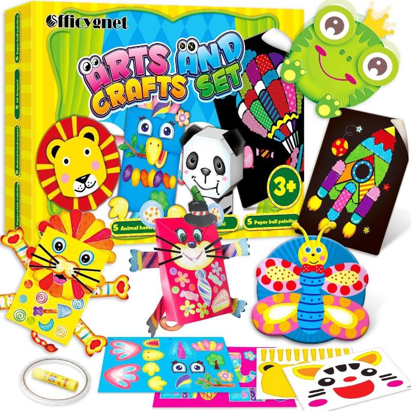 Antika - Officygnet Arts and Crafts for Kids Ages 3, 4, 5, 6, 7, 8 Years  Old - Fun Toddler Craft Box with 20 Different Patterns Art Activities  Projects for Preschool - Crafts Supplies for Boys & Girls - kitantik -  kitaLog