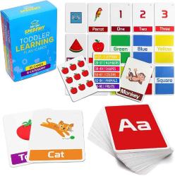 Antika - Spedemy Toddler Learning Flashcards - 95-Pack Color Flash Card Set in 6 Categories - Baby ABC Flashcards - Preschool Colors, Numbers, Animals, Shapes, Fruits, Alphabet Flash Cards for 2-6 Year Old Kid - kitantik - kitaLog