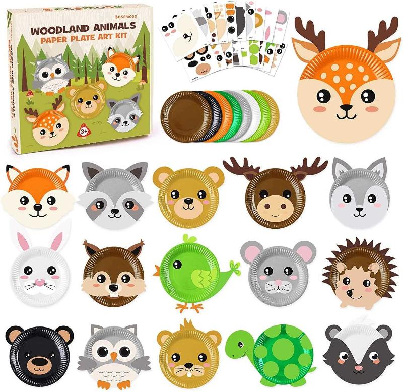 16 Pack Arts and Crafts for Kids, Toddler Crafts Animal Paper