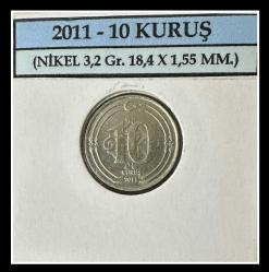 2011 Yılı 10 KURUŞ ÇİL (TCM2011)