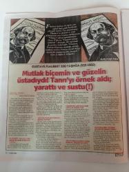 6 Ocak 2022- Gustave Flaubert 200 Yaşında - Mutlak Biçemin Ve Güzelin Üstadı - Nazlı Eray - Kızıldan Yeşile Sol Aleviler - Miyase İlknur - David Lodge - Geoff Dyer - Cumhuriyet Kitap