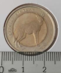 2014 ÇİZGİLİ SIRTLAN 1 BİR TÜRK LİRASI HATIRA PARASI ÇİLL Ç1RR1 ÇOK NADİRDİR