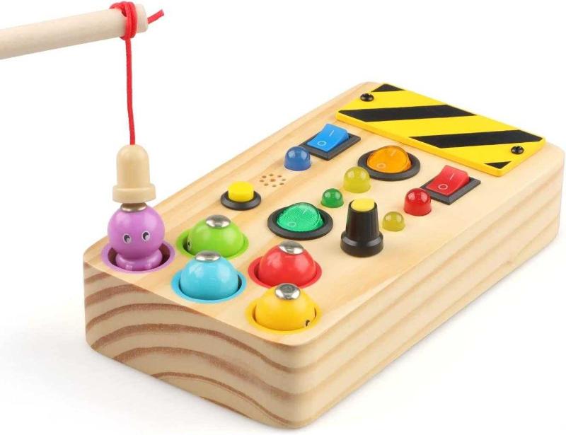 Antika - Ouriky Montessori Busy Board Toddler Toys, Sensory Toys for Toddlers  1-3 Wooden Toys with LED Lights, Sounds and Fishing Game, Educational  Learning Fidget Toys Gift for Boys Girls Age 1-2 2-4 - kitantik - kitaLog