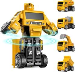 Antika - Qumcou Construction Toys for 3 4 5 6 Year Old Boys, Transform Robot Kids Toys, Friction Powered Toy Trucks Vehicles Toddler Toys Cars Gifts for Boys Kids Aged 3+ (Set of 4) - kitantik - kitaLog