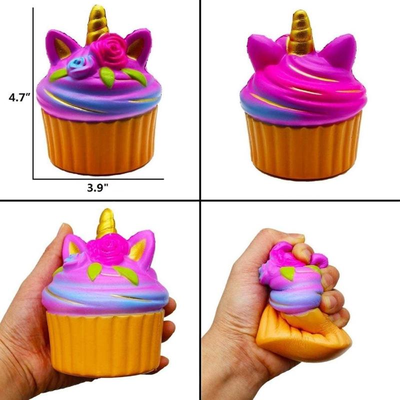 Buy R.HORSE Jumbo Narwhale Cake Squishy Kawaii Cute Unicorn Mousse Ice  Cream Scented Squishies Slow Rising Kids Toys Doll Stress Toy Hop Props,  Decorative Props Large (3Pack) Online at desertcartKUWAIT