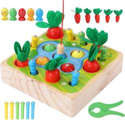 Antika - Montessori Toys for Toddlers, Wooden Magnetic Fishing Game, Carrot Harvest Fine Motor Skills Toys 3+ Year Old Boys and Girls Baby Preschool Learning Best Gift - kitantik - kitaLog