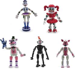 Antika - Toysvill Inspired by FNAF Sister Location Action Figures Toys (Set of 5 pcs), More Than 5 inches [Funtime Freddy Bear , Circus Baby, Ennard, Ballora, Funtime Foxy], Fun Action Simulator - kitantik - kitaLog