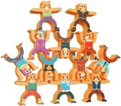 Antika - BESTING Balancing Stacking Blocks Little Bear Parent-Child Children's Educational Balance Wooden Stacking Acrobatic Troupe Interlock Decompression Preschool Toys Balancing Games (HJ008) - kitantik - kitaLog