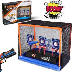 Antika - Electronic Shooting Target Scoring Auto Reset Digital Targets for Nerf Guns Toys with a Support Cage & Net,&nbsp;Christmas Birthday Gifts Toy for Kids-Boys & Girls - kitantik - kitaLog