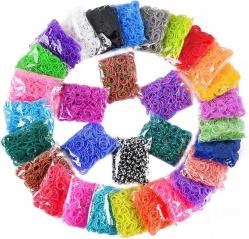 Antika - VICOVI 15000 Colorful Rubber Loom Bands Refill Kit for Boy Girl DIY Craft Gift Set Include: + 500 Cute Clips+ 6 Hooks + 15 Charms - kitantik - kitaLog