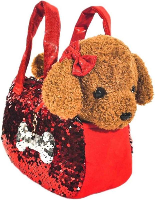 stuffed animal dog purse