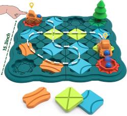 Antika - Kids Toys STEM Board Games - Smart Logical Road Builder Brain Teasers Puzzles for 3 to 4 5 6 7 Year Old Boys Girls, Educational Montessori Xmas Gifts for Ages 3-5 4-8 Preschool Classroom Learning - kitantik - kitaLog