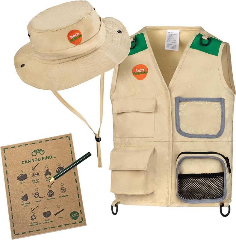 Antika - Born Toys Safari Outfit for Ages 3-7 Includes Kids Safari Hat,  Safari Vest, Scavenger Hunt- Perfect Dress Up & Pretend Play for Kids  Fishing Vest, Paleontologist Kit for Kids, Safari