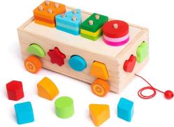 Antika - LyFu Montessori Toys for 1 2 3 Year Old,Shape Sorter Toys for Toddlers 1-3 Year Old, Wooden Sorting Car Toy with Recognition Stacker Puzzle Toys, Early Educational Toys for Toddlers - kitantik - kitaLog