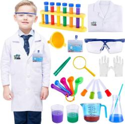 Antika - INNOCHEER Kids Science Experiment Kit with Lab Coat Scientist Costume Dress Up and Role Play Toys Gift for Boys Girls Kids Age 6+ Christmas Birthday Party - kitantik - kitaLog