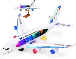 Antika - Bump & Go Airplane Toy for Kids - Battery-Operated Toys, Passenger Big Plane with LED Lights & Music, Model Replica Airplanes for Boys - Planes for 3 Year-Old Children & Above - kitantik - kitaLog