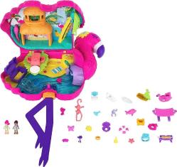 Antika - Polly Pocket Mini Toys, Large Compact Playset with 2 Micro Dolls and Accessories, Flamingo Party, Travel Toys and Gifts for Kids​​​ - kitantik - kitaLog