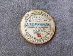 ALP HAVACILIK ASKERİ MADALYON  - MADALYA MUSTAFA KEMAL ATATÜRK İMZALI B8836