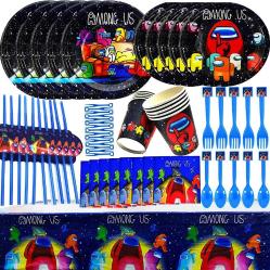 Antika - Among Us Party Supplies for Baby | Among Us Theme Birthday Party Decorations for Kids | Among Us Flatware, Fork, Spoons, Plates, Paper cups, Straws, Napkins, Mini fruit fork, Tablecloth, Among Us Birthday Party Dessert Set. - kitantik - kitaLog