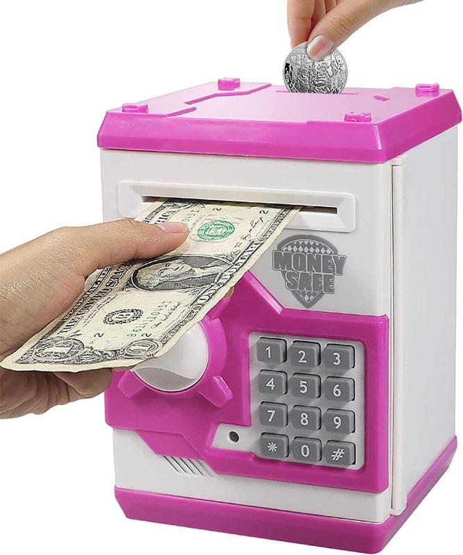 Mini atm on sale piggy bank