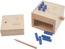 Antika - Montessori Wooden Peg Board Drop Box with Number - Wooden 1-10 Counting Peg Boards with 10 Pegs,Montessori Math Materials for 3+ Years Old Fine Motor Skills Toys for Math Manipulatives Kindergarten - kitantik - kitaLog