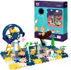 Antika - Unirolic DIY Gear Building Blocks Toys, Interlocking Learning Blocks，Motorized Spinning Gears, STEM Educational Construction Toys for Boys Girls Toddler Age 3 4 5 6 7 8+ 122 Pieces Playground Edition - kitantik - kitaLog