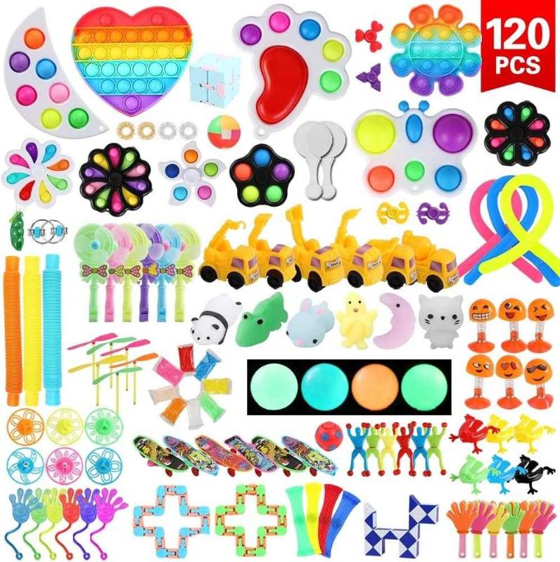 120 Pack Sticky Hands for Kids, Party Favors for Kids 4-8 8-12