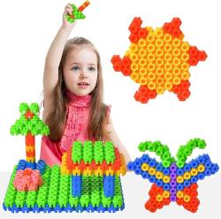 Antika - eaclqins 500 Piece Building Blocks Kids STEM Toys Educational Building Toys Interlocking Solid Plastic Educational Kit for Preschool Boys and Girls 3+, Creative Kids Birthday Gifts (Hexagonal Blocks) - kitantik - kitaLog
