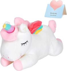 Antika - Athoinsu 15.5'' White Unicorn Stuffed Animal Soft Plush Toy Pillow with Rainbow Horn Wings Gifts for Toddlers Girls(Style 1 White) - kitantik - kitaLog