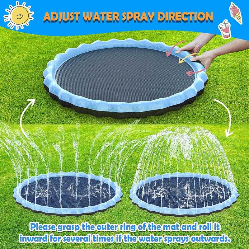 TOYANDONA Inflatable Kiddie Pool, Kids Outdoor Water Pool Inflatable