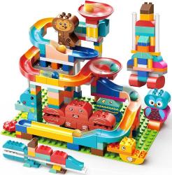 Antika - SUMXTECH Marble Run Building Blocks,157pcs Animals Marble Race Track, Big Blocks Compatible Marble Maze STEM Educational Toddler Toys with Multiple Models Gift Boys Girls Kids Age 3,4,5,6,7,8+ - kitantik - kitaLog
