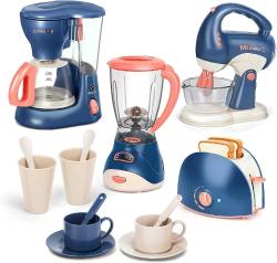 Antika - Yalujumb Kitchen Appliances Toy,Kids Kitchen Pretend Play Set with Coffee Maker Machine,Blender, Mixer and Toaster with Realistic Light and Sounds, Play Kitchen Set for Kids Ages 4-8 - kitantik - kitaLog