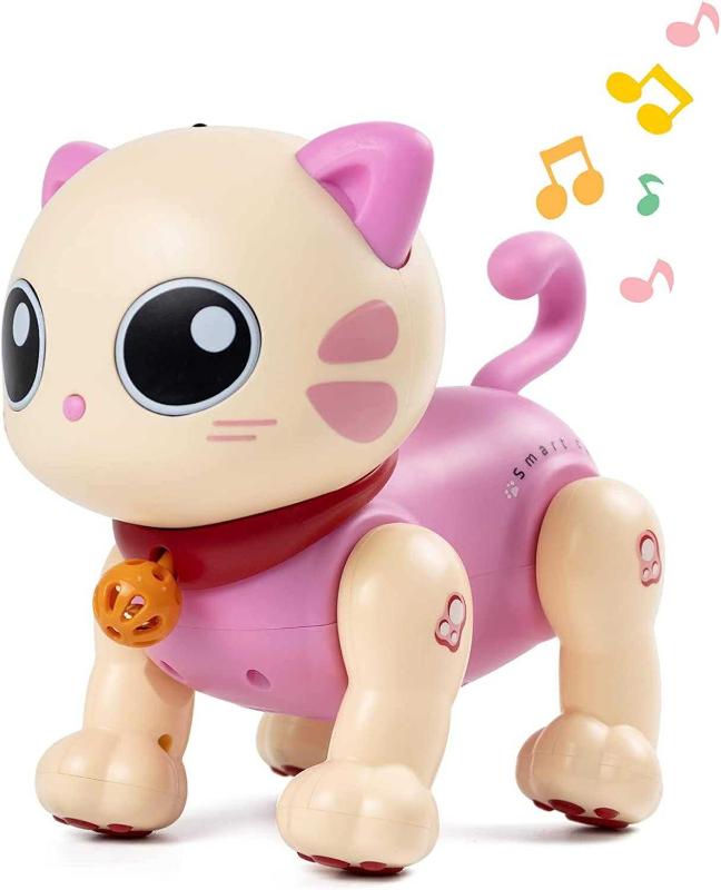 Antika Marstone Robot Cat Toy for Kids Remote Control Kitty Toys for Girls and Boys Interactive