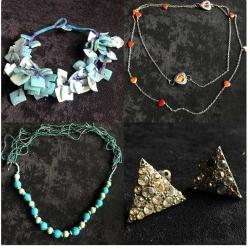 4 ADET KOLYE LOTU  TAKI LOT (ANTİK KOLİ 4