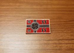 İKİNCİ DÜNYA SAVAŞI ALMANYA - NAZİ BAYRAK ROZETİ - MADALYA B8910