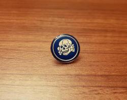 İKİNCİ DÜNYA SAVAŞI ALMANYA - NAZİ ASKERİ SS KURU KAFA ROZETİ - MADALYA B8938