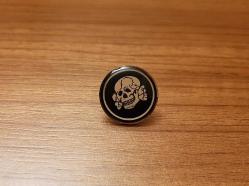 İKİNCİ DÜNYA SAVAŞI ALMANYA - NAZİ ASKERİ SS KURU KAFA ROZETİ - MADALYA B8939