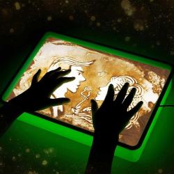Antika - Odoorgames Sand Painting Light Box for Kids | Sand Art Kits for Kids | Sand Animation | Holiday & Birthday Gifts for Boys & Girls | 16" (Green) - kitantik - kitaLog