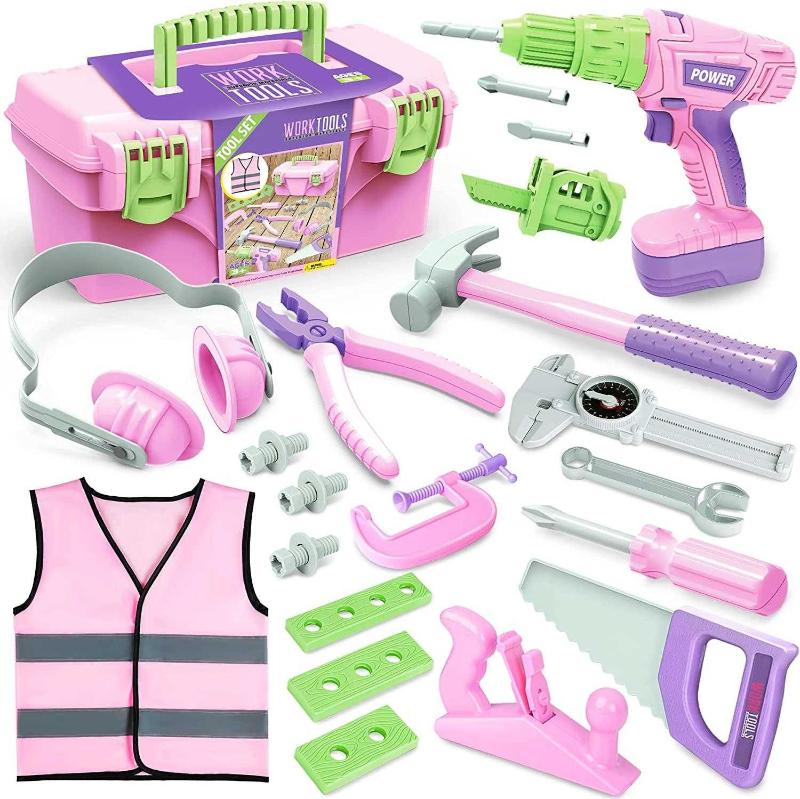 Pink toddler tool sales set