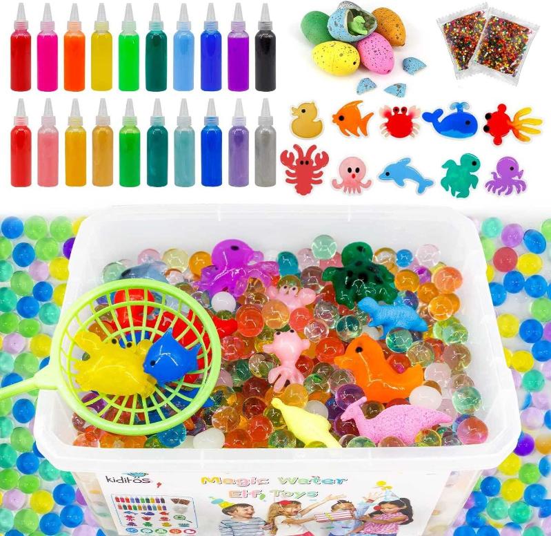 Antika - Kiditos Magic Water ELF Toy Kit, 20 Colors Magic Gel Including 10  Sparkling Colors,10